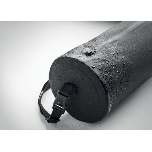 Sporttas van 300d rpet Brenna tube zwart