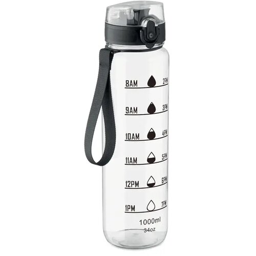 Sportwaterfles rpet 1l Isforden mark transparant