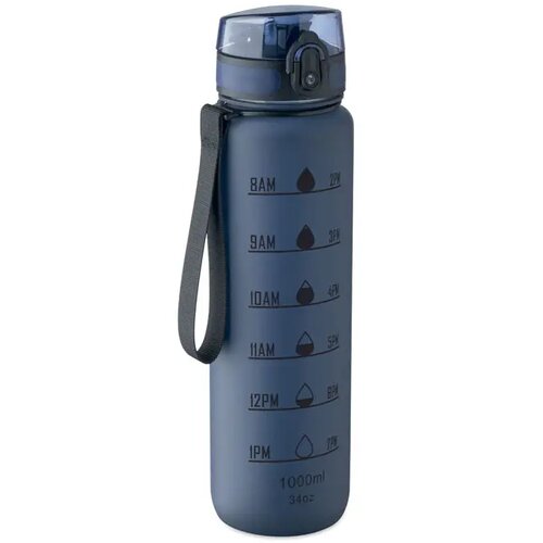 Sportwaterfles rpet 1l Isforden mark marineblauw