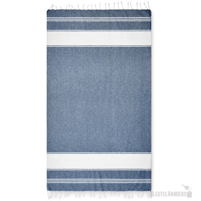 Strandtas met hamamdoek Hummum Blauw
