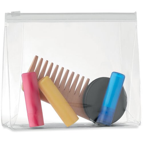 Toilettas Cosmobag transparant wit
