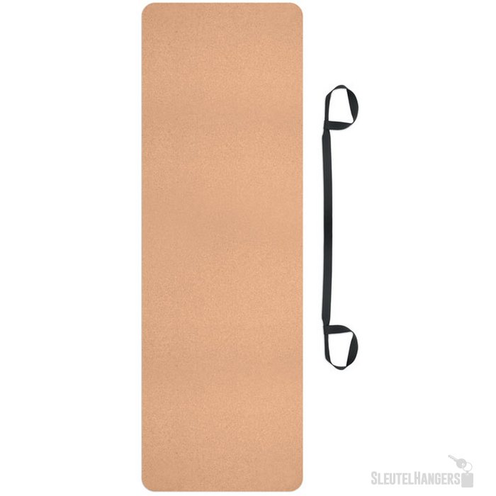 Yogamat van kurk Savasana Beige