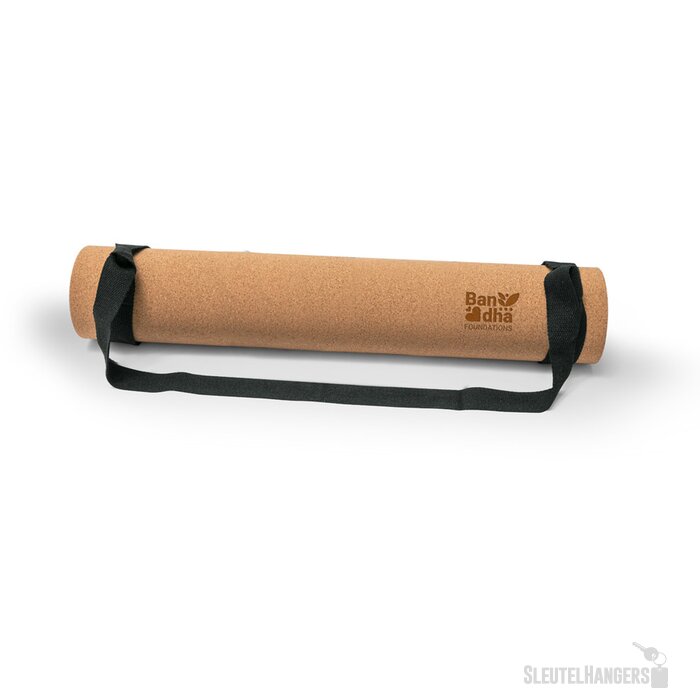 Yogamat van kurk Savasana Beige