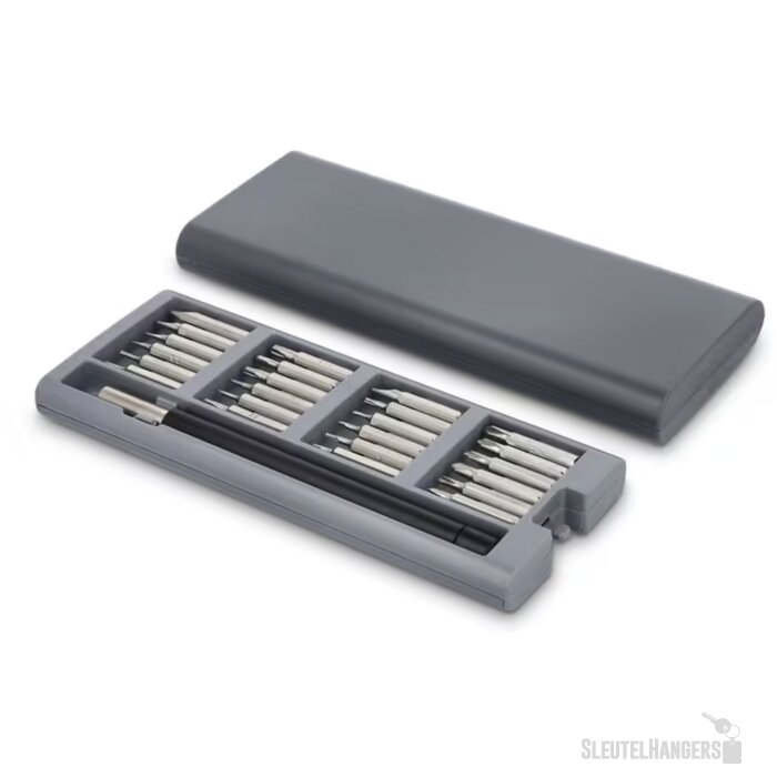 24-in-1 Precisie Schroevendraaierset met organizer grijs
