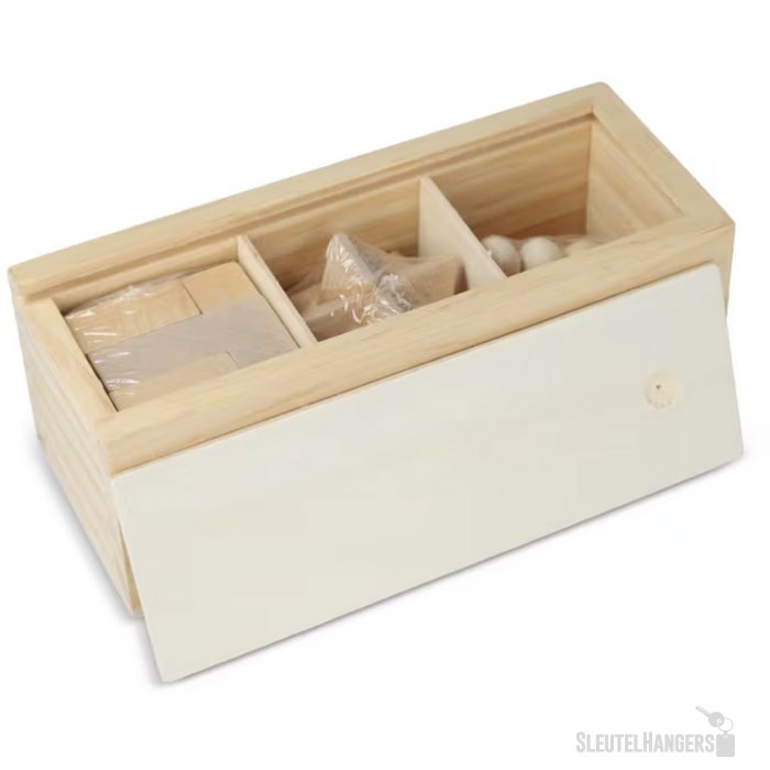 3-in-1 denkspel hout / hout