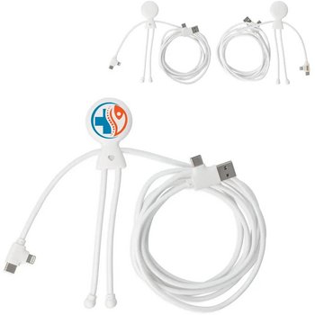 2092 - Xoopar Mr Bio Long 60 W PD Multi Oplaadkabel 2 Meter wit