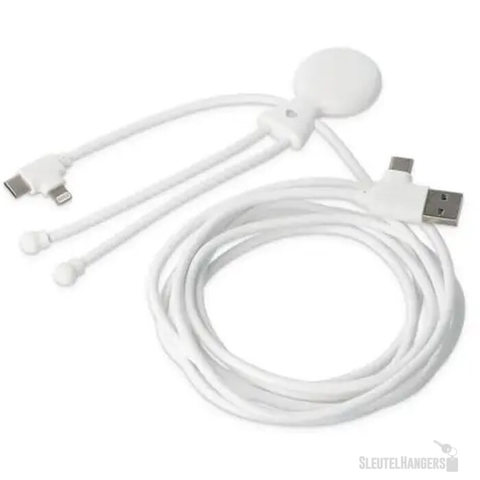 2092 - Xoopar Mr Bio Long 60 W PD Multi Oplaadkabel 2 Meter wit