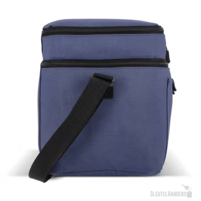 600D gerecycled PET koeltas met twee vakken Blauw