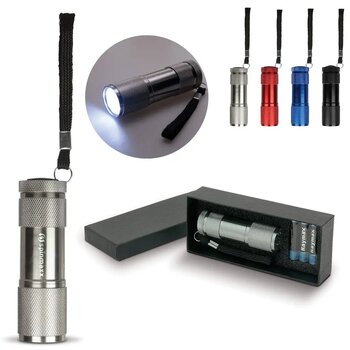 Aluminium zaklamp LED zilver