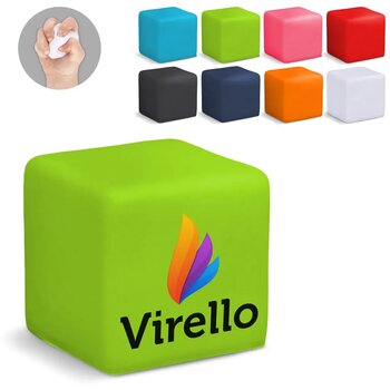 Anti-stress vierkant lichtgroen