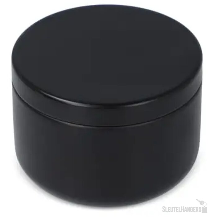 Asana plantaardige kaars in gerecycled blik zwart