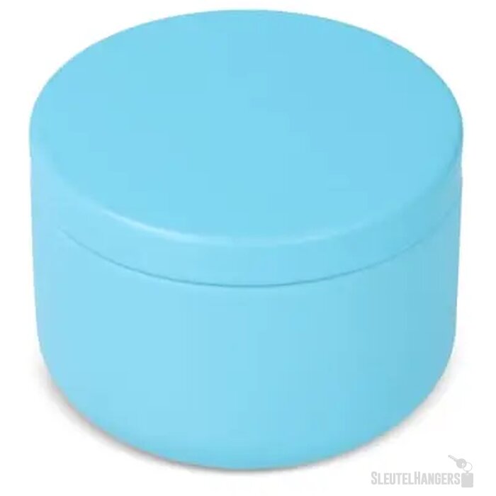 Asana plantaardige kaars in gerecycled blik lichtblauw