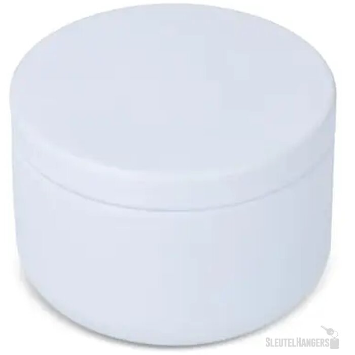 Asana plantaardige kaars in gerecycled blik wit