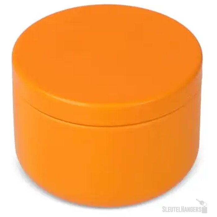 Asana plantaardige kaars in gerecycled blik oranje