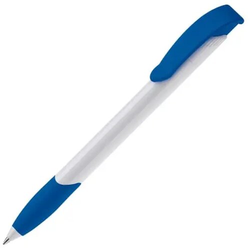 Balpen Apollo hardcolour wit / koningsblauw