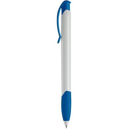 Balpen Apollo hardcolour wit / koningsblauw