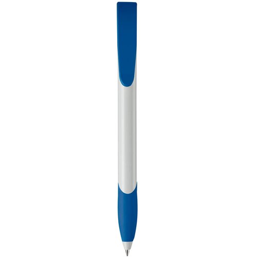 Balpen Apollo hardcolour wit / koningsblauw