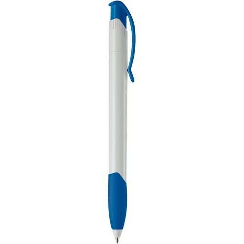 Balpen Apollo hardcolour wit / koningsblauw