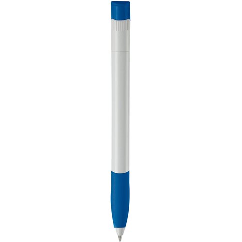 Balpen Apollo hardcolour wit / koningsblauw