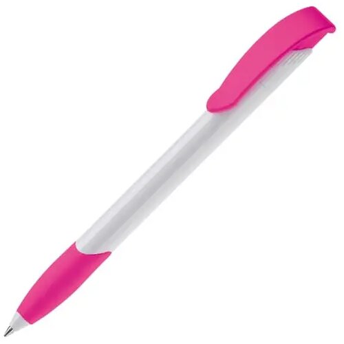 Balpen Apollo hardcolour wit / roze