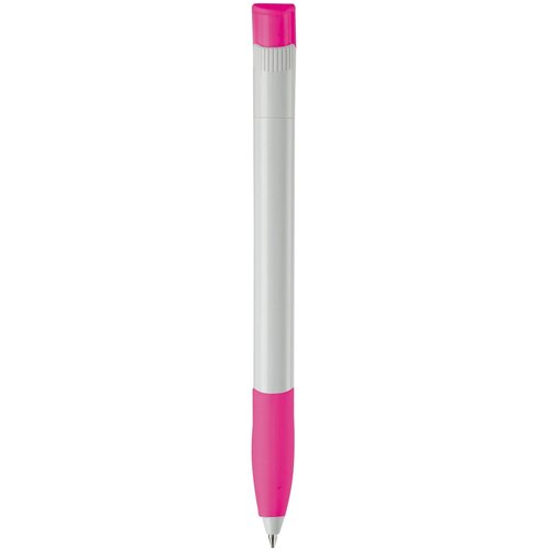 Balpen Apollo hardcolour wit / roze