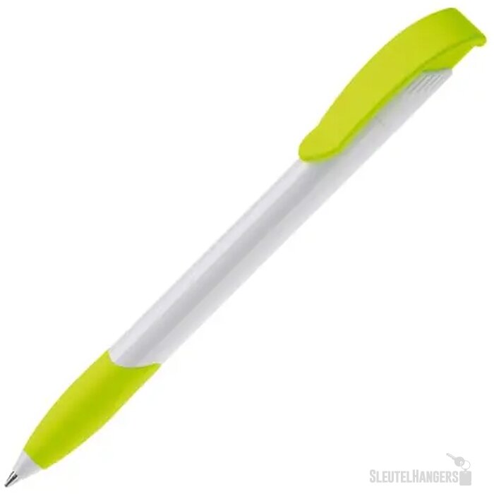 Balpen Apollo hardcolour wit / lichtgroen