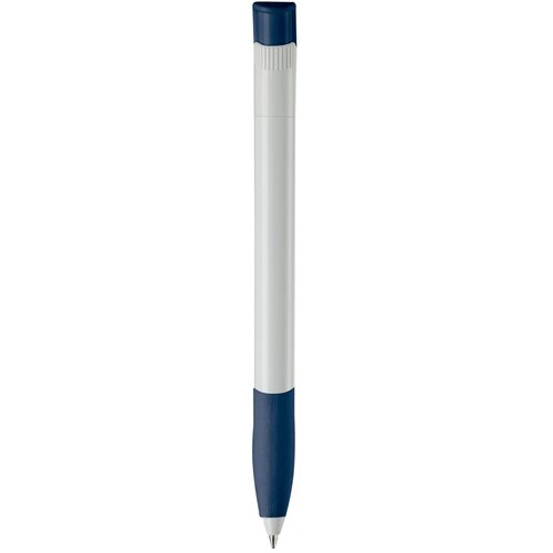 Balpen Apollo hardcolour wit / donkerblauw