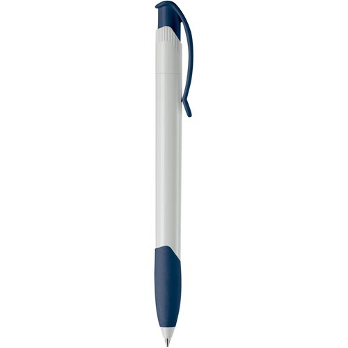 Balpen Apollo hardcolour wit / donkerblauw