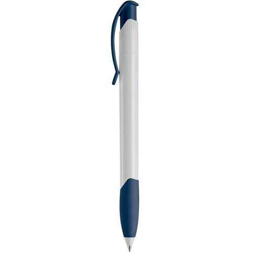 Balpen Apollo hardcolour wit / donkerblauw