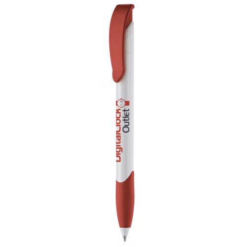 Balpen Apollo hardcolour wit / rood