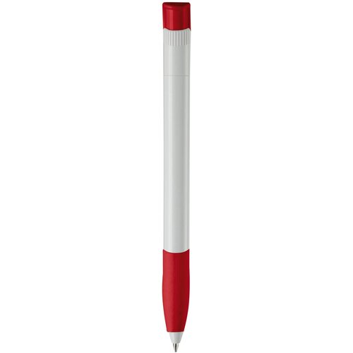 Balpen Apollo hardcolour wit / rood