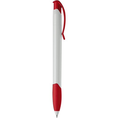 Balpen Apollo hardcolour wit / rood