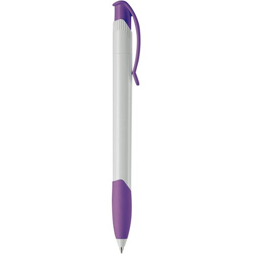 Balpen Apollo hardcolour wit / paars