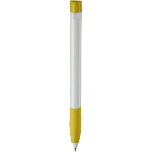 Balpen Apollo hardcolour wit / geel