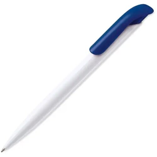 Balpen Atlas hardcolour wit / donkerblauw