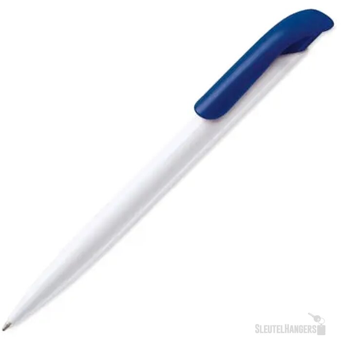 Balpen Atlas hardcolour wit / donkerblauw