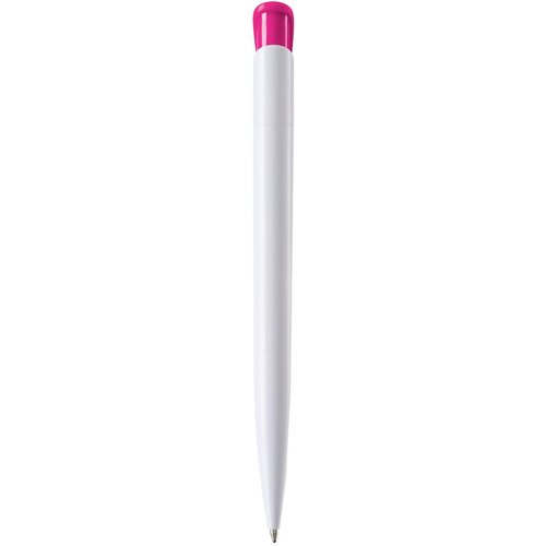 Balpen Atlas hardcolour wit / roze