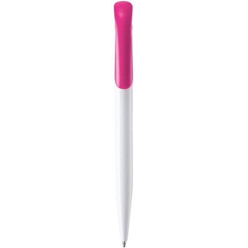 Balpen Atlas hardcolour wit / roze