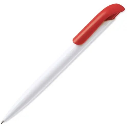 Balpen Atlas hardcolour wit / rood