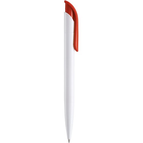Balpen Atlas hardcolour wit / rood