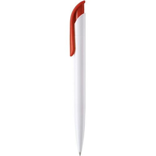 Balpen Atlas hardcolour wit / rood