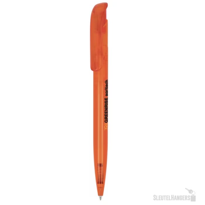 Balpen Atlas transparant transparant / oranje