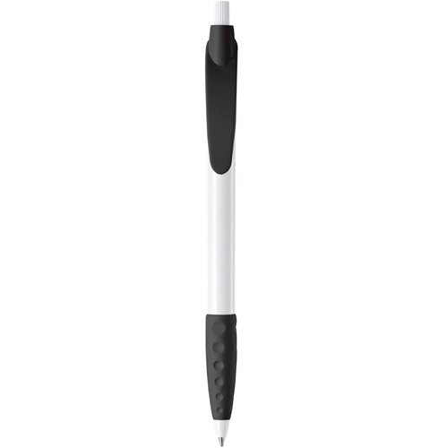 Balpen Cosmo grip hardcolour wit / zwart