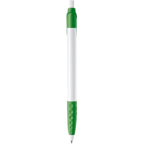 Balpen Cosmo grip hardcolour wit / groen