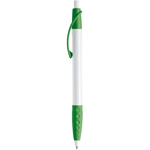 Balpen Cosmo grip hardcolour wit / groen