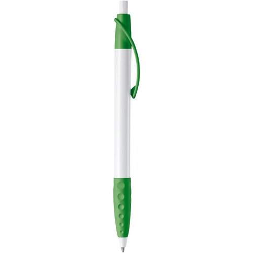 Balpen Cosmo grip hardcolour wit / groen
