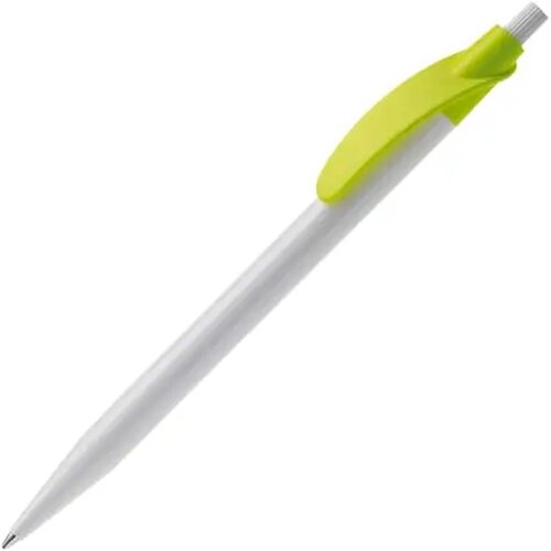 Balpen Cosmo hardcolour wit / lichtgroen