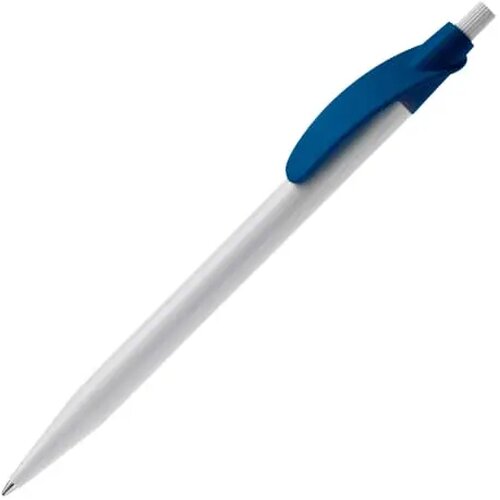 Balpen Cosmo hardcolour wit / donkerblauw