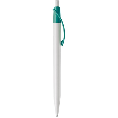 Balpen Cosmo hardcolour wit / turquoise