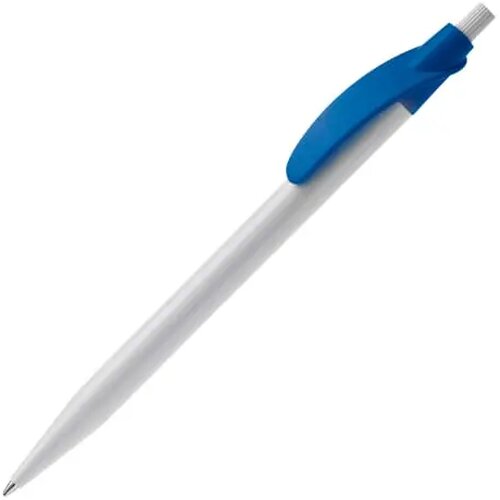 Balpen Cosmo hardcolour wit / koningsblauw